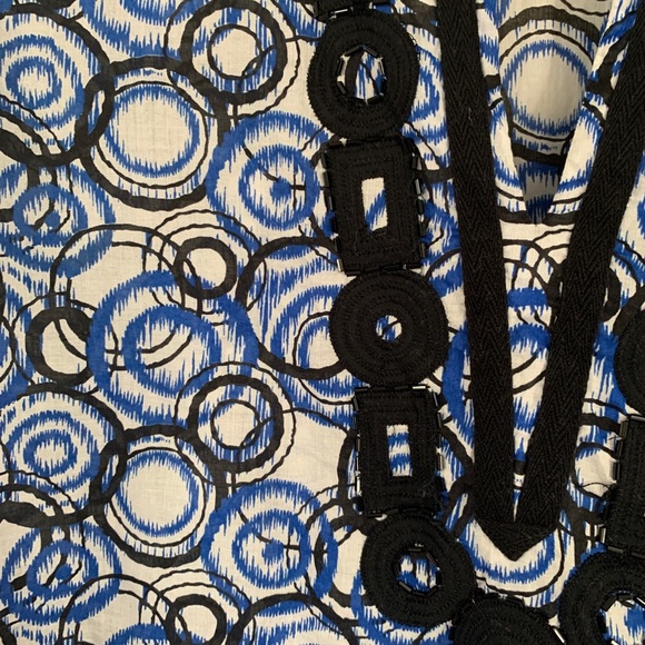 MICHAEL KORS Tunic Top Beach Cover up Beaded Boho - Picture 2 of 6